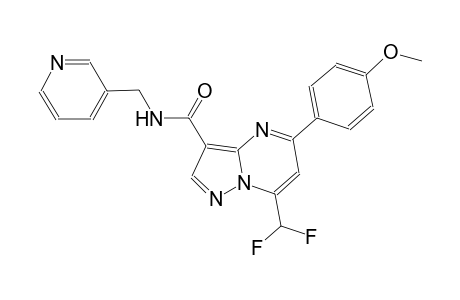 7-(difluoromethyl)-5-(4-methoxyphenyl)-N-(3-pyridinylmethyl)pyrazolo[1,5-a]pyrimidine-3-carboxamide