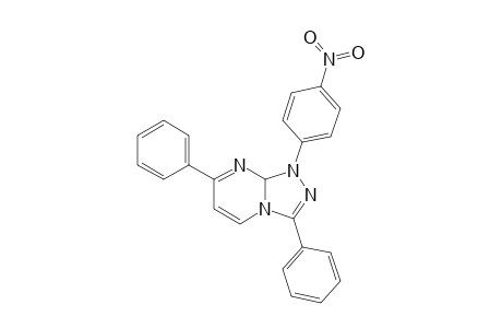 1,8a-Dihydro-1-(4'-nitrophenyl)-3,7-diphenyl-1,2,4-triazolo[4,3-a]pyrimidine