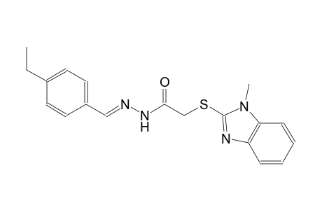 acetic acid, [(1-methyl-1H-benzimidazol-2-yl)thio]-, 2-[(E)-(4-ethylphenyl)methylidene]hydrazide