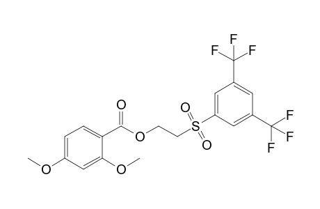 2,4-Dimethoxybenzoic acid 2-[3,5-bis(trifluoromethyl)phenyl]sulfonylethyl ester