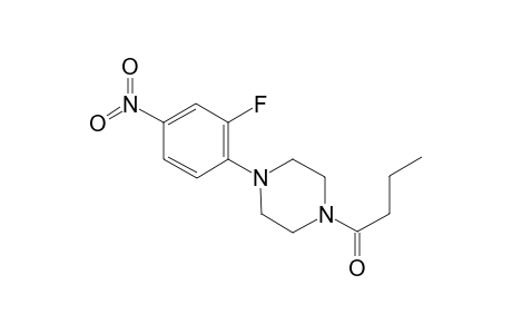 1-Butyryl-4-(2-fluoro-4-nitrophenyl)piperazine