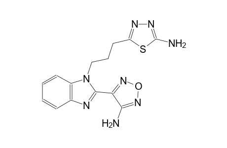 4-{1-[3-(5-amino-1,3,4-thiadiazol-2-yl)propyl]-1H-benzimidazol-2-yl}-1,2,5-oxadiazol-3-amine