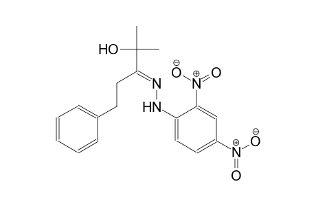 3-pentanone, 4-hydroxy-4-methyl-1-phenyl-, (2,4-dinitrophenyl)hydrazone, (3E)-