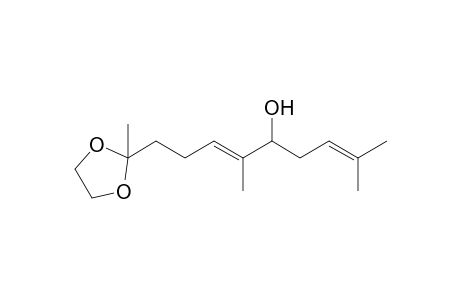 2-Methyl-2-(5-hydroxy-4,8-dimethyl-3E,7E-nonadienyl)-1,3-dioxolane