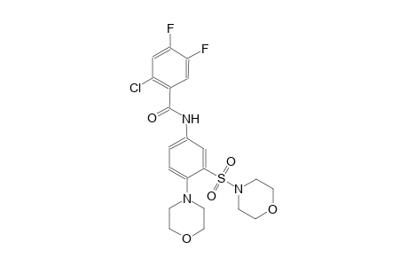 benzamide, 2-chloro-4,5-difluoro-N-[4-(4-morpholinyl)-3-(4-morpholinylsulfonyl)phenyl]-