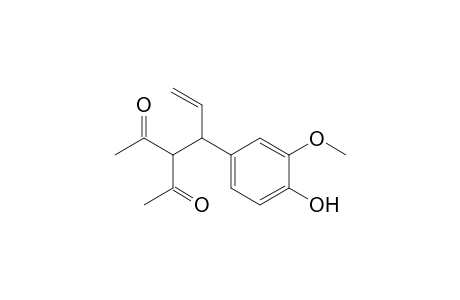 3-Acetyl-4-ethenyl-4-(4-hydroxy-3-methoxyphenyl)butan-2-one