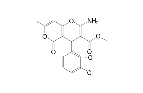 methyl 2-amino-4-(2,3-dichlorophenyl)-7-methyl-5-oxo-4H,5H-pyrano[4,3-b]pyran-3-carboxylate
