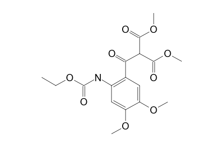 DIMETHYL-2-(4,5-DIMETHOXY-2-ETHOXYCARBONYLAMINOBENZOYL)-MALONATE;KETO-FORM