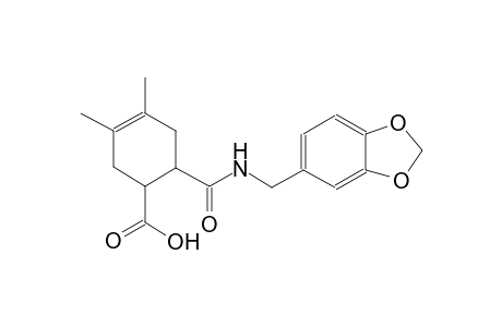 6-{[(1,3-benzodioxol-5-ylmethyl)amino]carbonyl}-3,4-dimethyl-3-cyclohexene-1-carboxylic acid