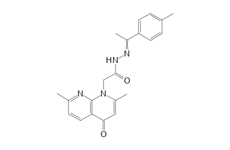 N'-(1-p-Tolylethylidene)-2-(2,7-dimethyl-4-oxo-1,8-naphthyridin-1(4H)-yl)acetohydrazide