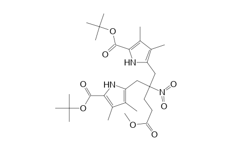 1H-Pyrrole-2-pentanoic acid, 5-[(1,1-dimethylethoxy)carbonyl]-.gamma.-[[5-[(1,1-dimethylethoxy)carbonyl]-3,4-dimethyl-1H-pyrrol-2-yl]methyl]-3,4-dimethyl-.gamma.-nitro-, methyl ester