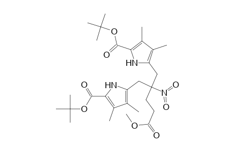 1H-Pyrrole-2-pentanoic acid, 5-[(1,1-dimethylethoxy)carbonyl]-.gamma.-[[5-[(1,1-dimethylethoxy)carbonyl]-3,4-dimethyl-1H-pyrrol-2-yl]methyl]-3,4-dimethyl-.gamma.-nitro-, methyl ester