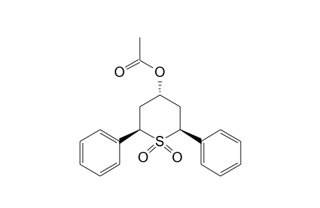 (2R,4r,6S)-2,6-Diphenyltetrahydro-2H-thiopyran-4-ol, acetate, 1,1-dioxide