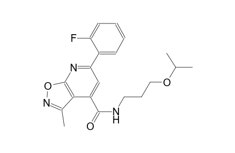 isoxazolo[5,4-b]pyridine-4-carboxamide, 6-(2-fluorophenyl)-3-methyl-N-[3-(1-methylethoxy)propyl]-