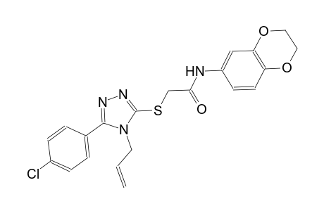 2-{[4-allyl-5-(4-chlorophenyl)-4H-1,2,4-triazol-3-yl]sulfanyl}-N-(2,3-dihydro-1,4-benzodioxin-6-yl)acetamide