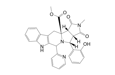 Methyl 4-(2-hydroxyphenyl)-2-methyl-1,3-dioxo-6-(2'-pyridyl)-1,2,3,3a(S),4(S),7,12,12b(R)-octahydropyrrolo[3',4':1,2]indolizino[6,7-b]indole-12a(R)-(6H)-carboxylate