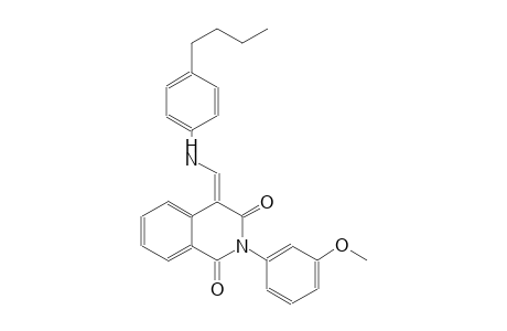1,3(2H,4H)-isoquinolinedione, 4-[[(4-butylphenyl)amino]methylene]-2-(3-methoxyphenyl)-, (4E)-