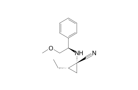 (1R,2S,1'R)-1-[(1'-Methoxymethylbenzyl)amino]-2-ethylcyclopropanecarbonitrile