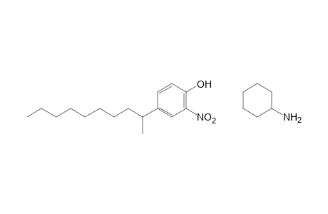 4-(1-methylnonyl)-2-nitrophenol, compound with cyclohexylamine (1:1)