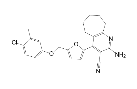 2-amino-4-{5-[(4-chloro-3-methylphenoxy)methyl]-2-furyl}-6,7,8,9-tetrahydro-5H-cyclohepta[b]pyridine-3-carbonitrile