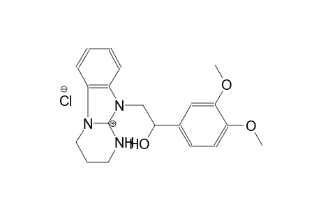 10-(2-(3,4-dimethoxyphenyl)-2-hydroxyethyl)-2,3,4,10-tetrahydrobenzo[4,5]imidazo[1,2-a]pyrimidin-1-ium chloride