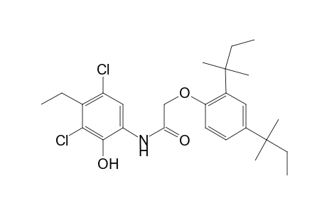 Acetamide, 2-[2,4-bis(1,1-dimethylpropyl)phenoxy]-N-(3,5-dichloro-4-ethyl-2-hydroxyphenyl)-