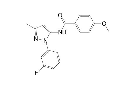 Benzamide, N-[1-(3-fluorophenyl)-3-methyl-1H-pyrazol-5-yl]-4-methoxy-