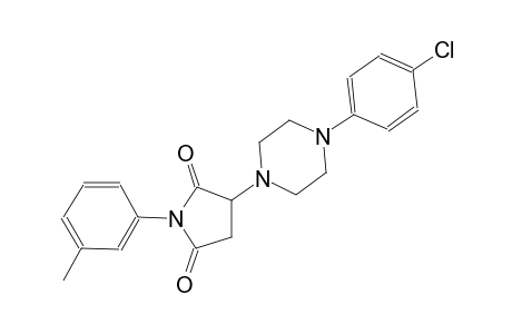 3-[4-(4-chlorophenyl)-1-piperazinyl]-1-(3-methylphenyl)-2,5-pyrrolidinedione
