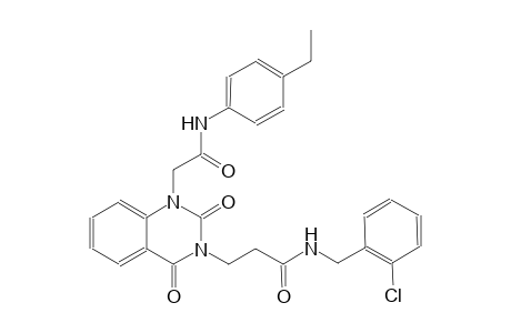N-(2-chlorobenzyl)-3-(1-[2-(4-ethylanilino)-2-oxoethyl]-2,4-dioxo-1,4-dihydro-3(2H)-quinazolinyl)propanamide
