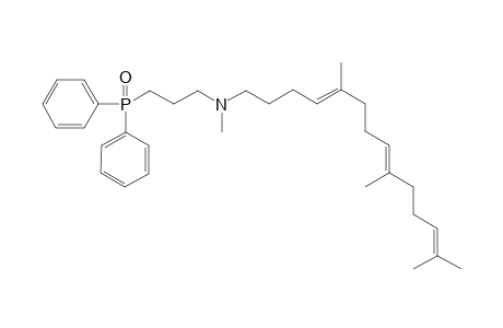(4E,8E)-N-[3-(Diphenylphosphinoyl)propyl]-N-methyl-5,9,13-trimethyl-4,8,12-tetradecatriaenylamine