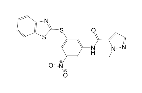 N-[3-(1,3-benzothiazol-2-ylsulfanyl)-5-nitrophenyl]-1-methyl-1H-pyrazole-5-carboxamide