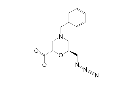 2,6-ANHYDRO-4-AZA-7-AZIDO-4-BENZYL-3,4,5,7-TETRADEOXY-D-GLYCERO-D-ARABINO-HEPTONIC-ACID