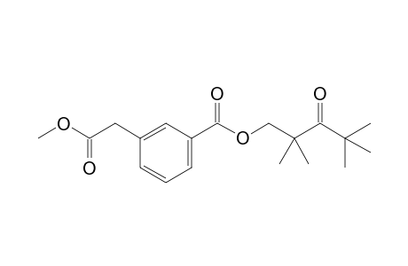 3-(Methoxycarbonylmethyl)benzoic acid 2,2,4,4-tetramethyl-3-oxopentyl ester