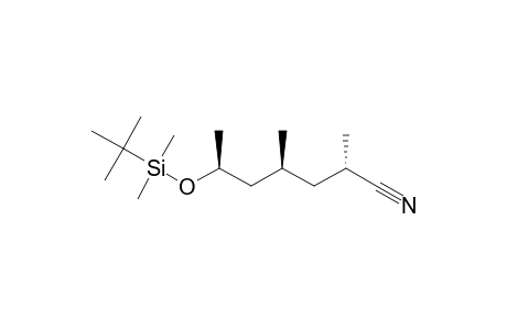 (2S,4S,6S) 6-(tert-Butyldimethylsilyloxy)-4-methylheptan-2-nitrile