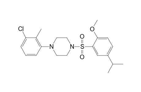 Piperazine, 1-(3-chloro-2-methylphenyl)-4-[[2-methoxy-5-(1-methylethyl)phenyl]sulfonyl]-