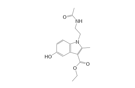 1H-indole-3-carboxylic acid, 1-[2-(acetylamino)ethyl]-5-hydroxy-2-methyl-, ethyl ester