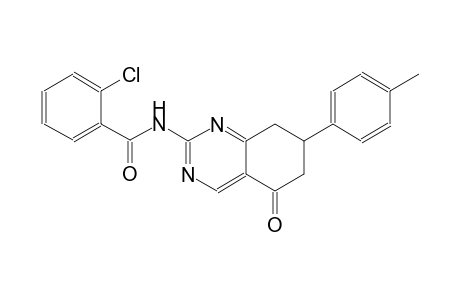 2-chloro-N-[7-(4-methylphenyl)-5-oxo-5,6,7,8-tetrahydro-2-quinazolinyl]benzamide