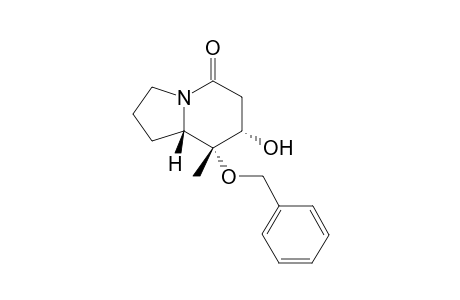 8-Bnzyloxy-8-methyl-7-hydroxy-indolizine-5-one
