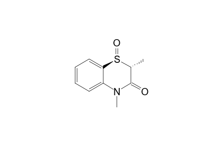 trans-(1S,2R)-3,4-Dihydro-2,4-dimethyl-3-oxo-2H-1,4-benzothiazin-1-oxide