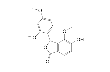 3-(2,4-dimethoxyphenyl)-4-methoxy-5-oxidanyl-3H-2-benzofuran-1-one