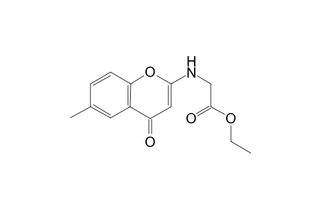 2-(Ethoxycarbonylmethylamino)-6-methyl-4H-1-benzopyran-4-one