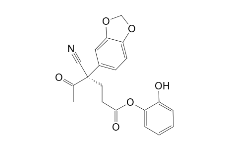 (R)-2-hydroxyphenyl 4-(benzo[d][1,3]dioxol-5-yl)-4-cyano-5-oxohexanoate