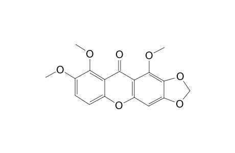 BBR-3;1,7,8-TRIMETHOXY-2,3-METHYLENEDIOXYXANTHONE