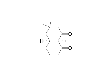 1,8(2H,5H)-Naphthalenedione, hexahydro-6,6,8a-trimethyl-, cis-