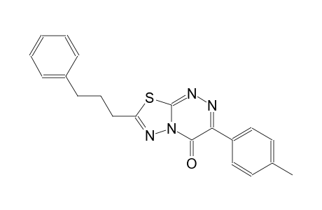 4H-[1,3,4]thiadiazolo[2,3-c][1,2,4]triazin-4-one, 3-(4-methylphenyl)-7-(3-phenylpropyl)-