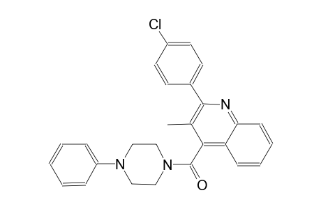 2-(4-chlorophenyl)-3-methyl-4-[(4-phenyl-1-piperazinyl)carbonyl]quinoline
