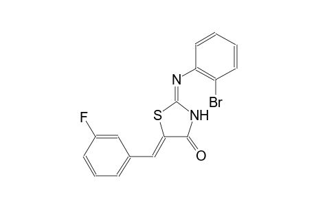 (2E,5Z)-2-[(2-bromophenyl)imino]-5-(3-fluorobenzylidene)-1,3-thiazolidin-4-one