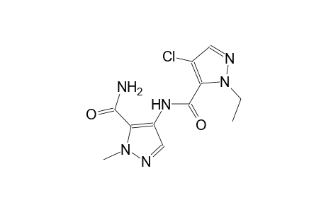 4-{[(4-chloro-1-ethyl-1H-pyrazol-5-yl)carbonyl]amino}-1-methyl-1H-pyrazole-5-carboxamide