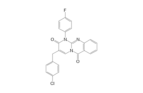 3-(4-Chlorobenzyl)-1-(4-fluorophenyl)-1H-pyrimido[2,1-b] quinazoline-2,6-dione