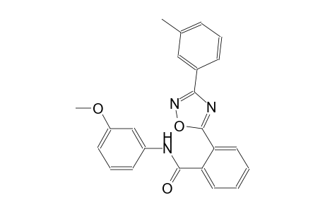N-(3-methoxyphenyl)-2-[3-(3-methylphenyl)-1,2,4-oxadiazol-5-yl]benzamide